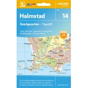 14 Halmstad Sverigeserien 1:50 000